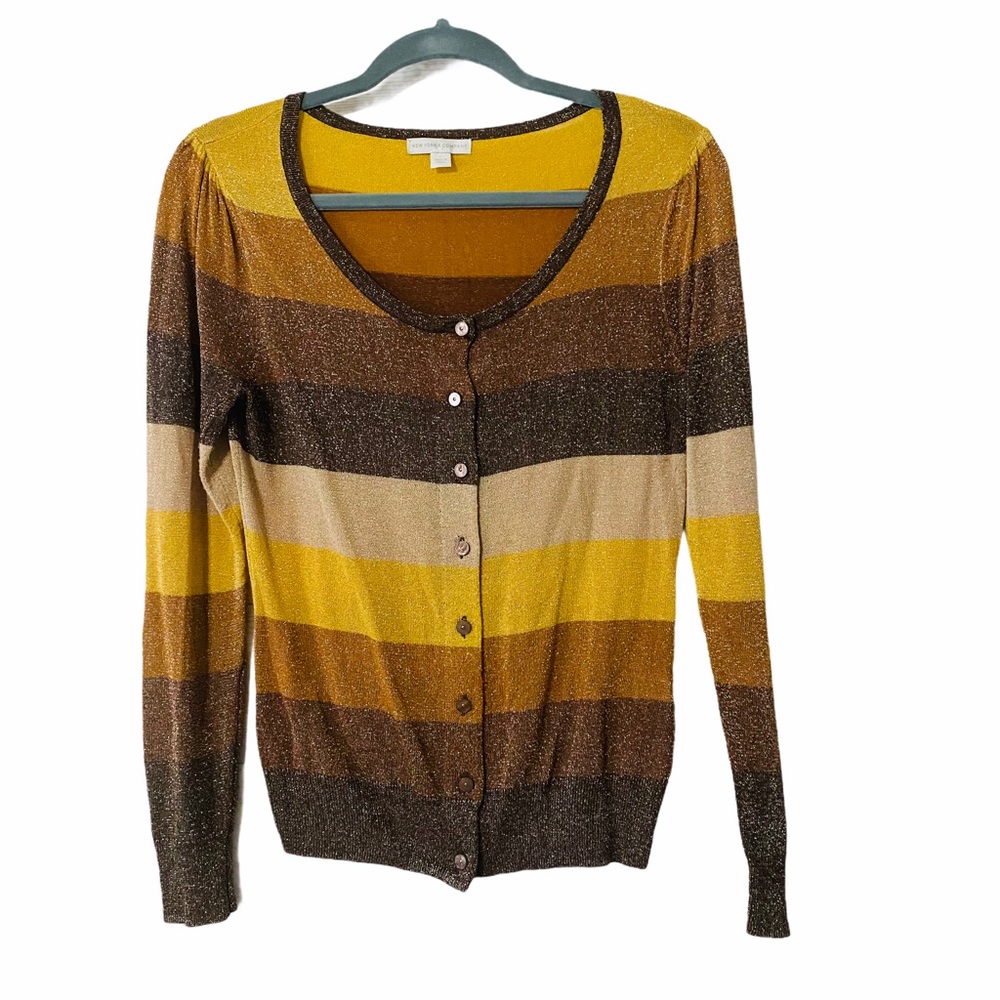 NEW YORK & COMPANY Color Block Cardigan